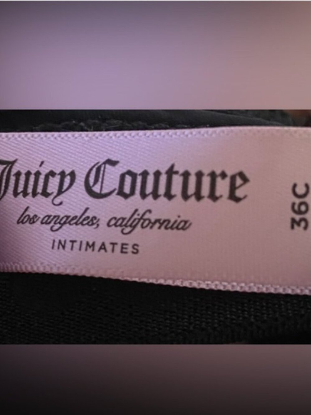 Juicy Couture BLK Push-up, 36C *P1001 - Picture 6 of 6